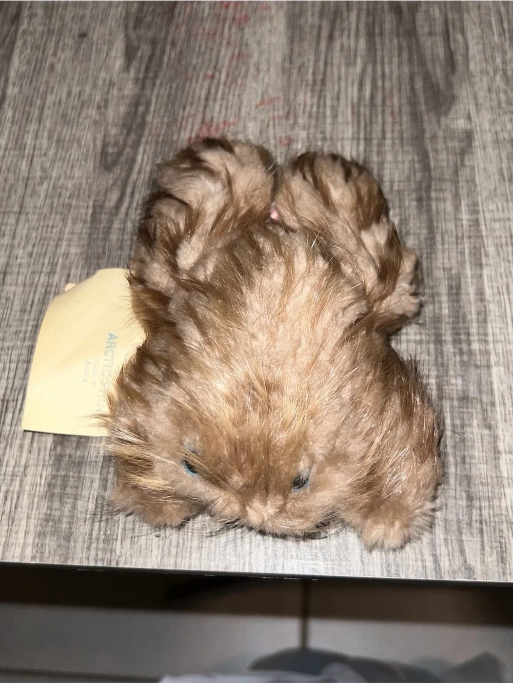 Vintage Arctic Frog Fur Plush Cheryl’s Custom Furs Handmade Alaska RARE